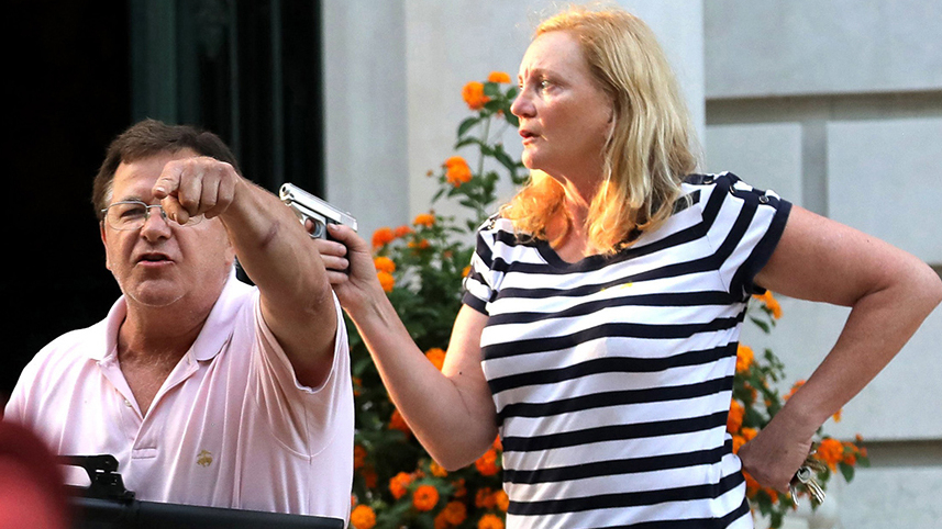 9 Protesters Confronted By Gun-Waving St. Louis Couple Get Trespassing ...