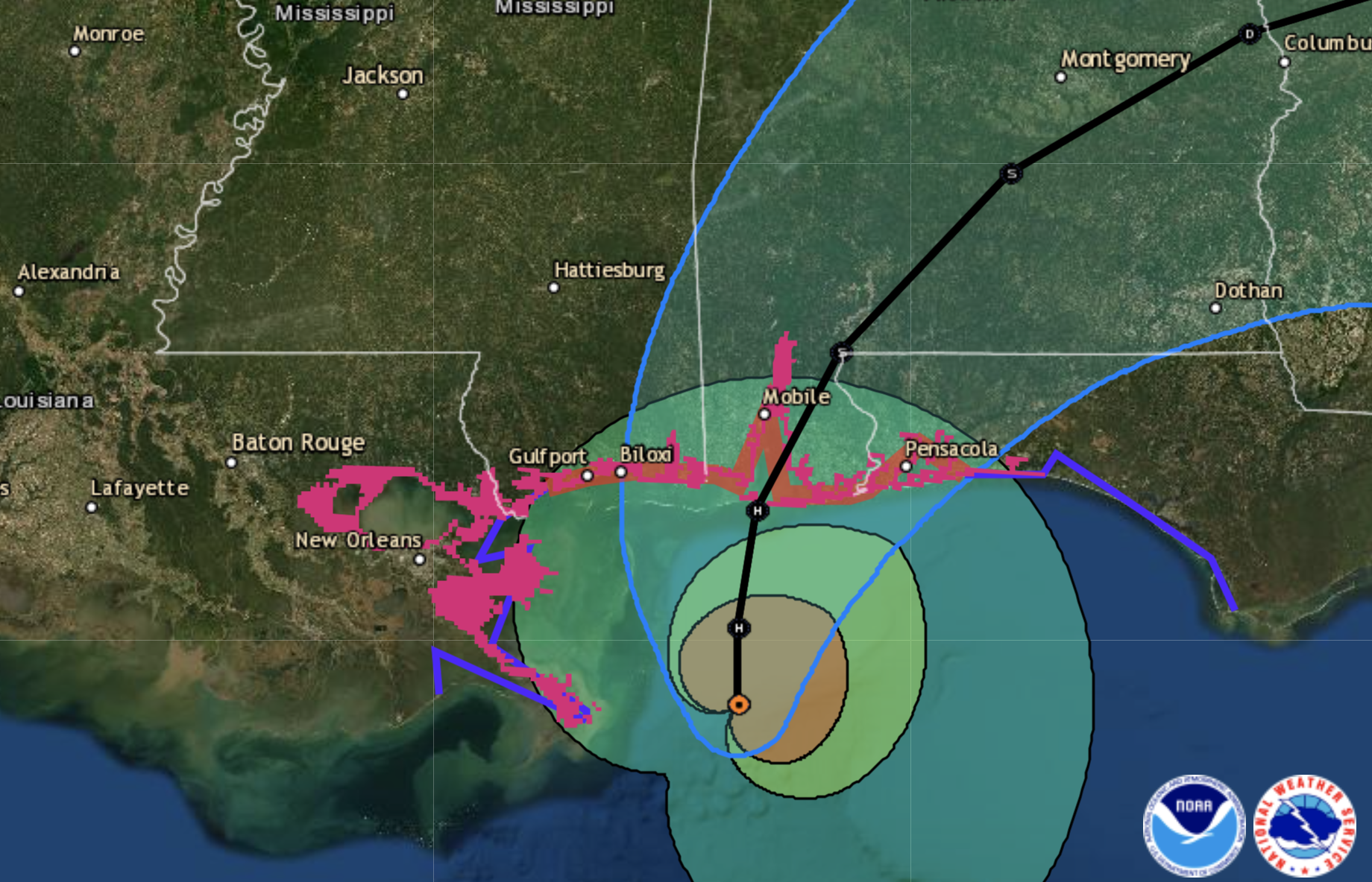 Hurricane Sally Is Bringing History Making Rains To Gulf Coast Forecasters Say Npr