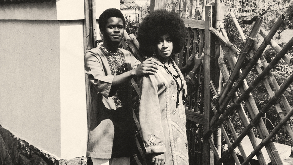 Doug Carn, left, with his wife, Jean Carn, in a detail from the cover of their album Spirit of the New Land, released on Black Jazz Records in 1972.