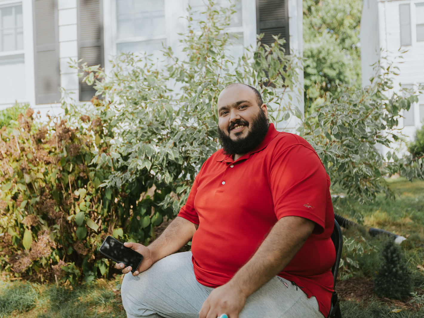 Ibrahim  Aldabaan settled in Connecticut with his family in 2016.