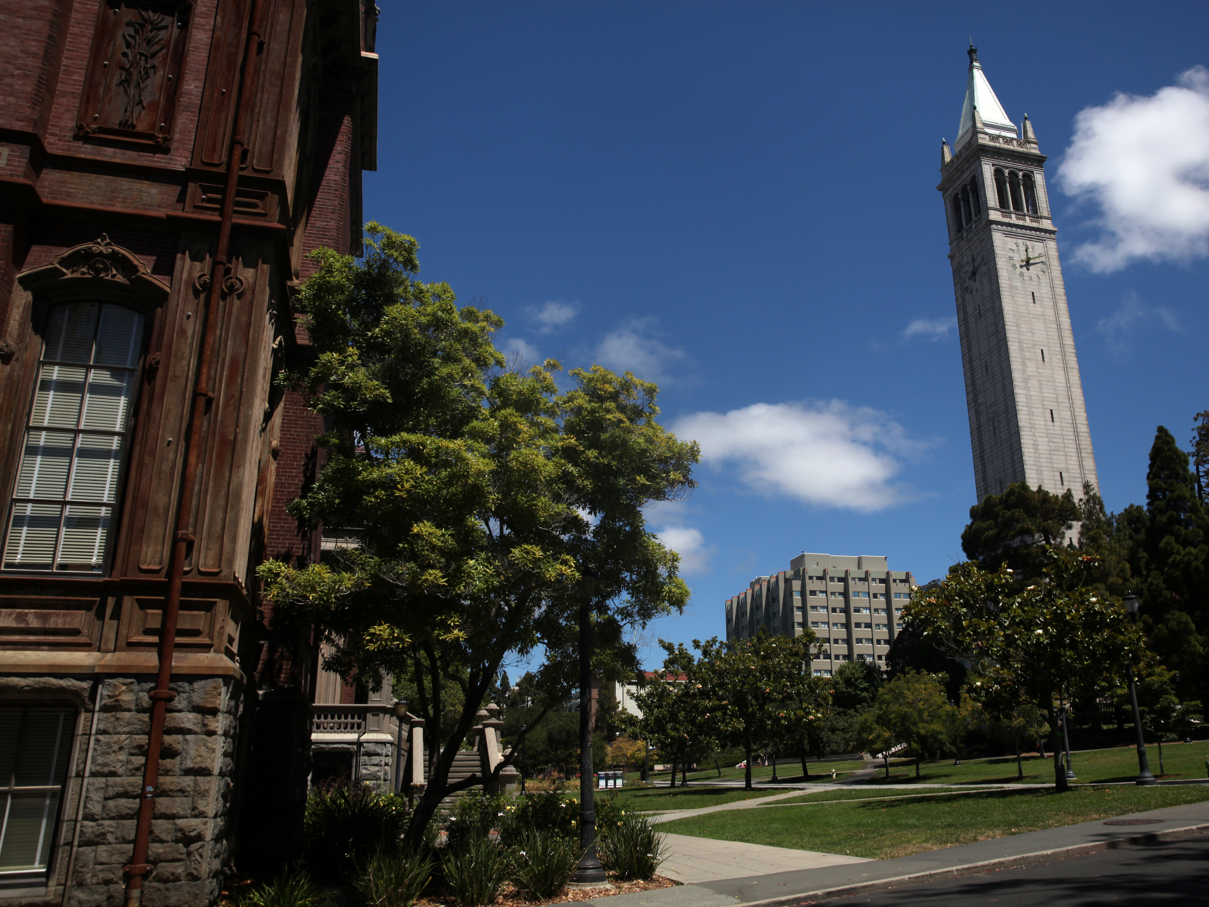 The UC Berkeley campus sits empty on July 22.The University of California admitted at least 64 students over more qualified applicants due to the students' connections to university staff or donors, according to a California state audit released Tuesday. (Getty Images)