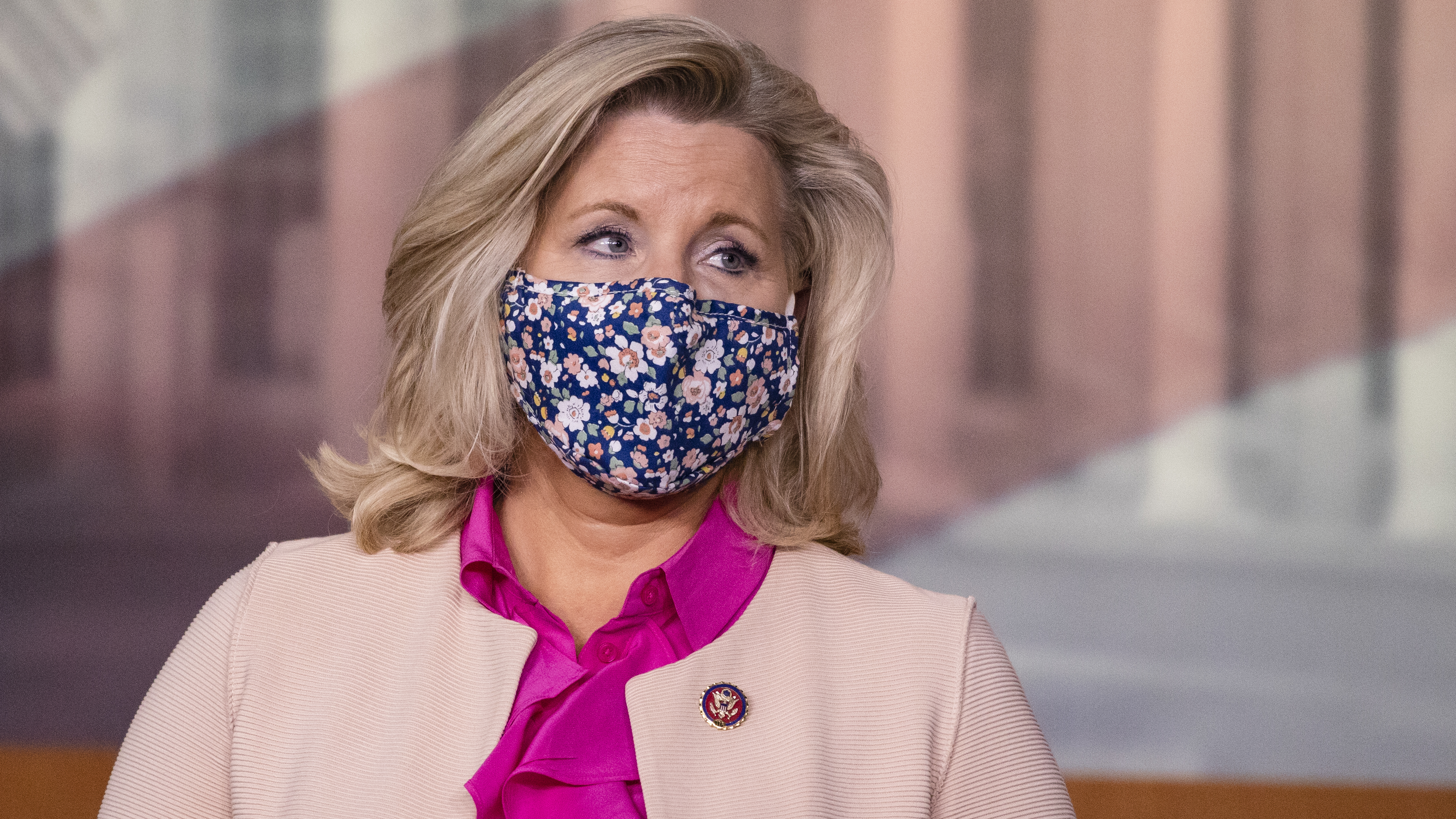 U.S. Rep. Liz Cheney, R-Wyo., seen here at a news conference in July, pushed back against Trump
