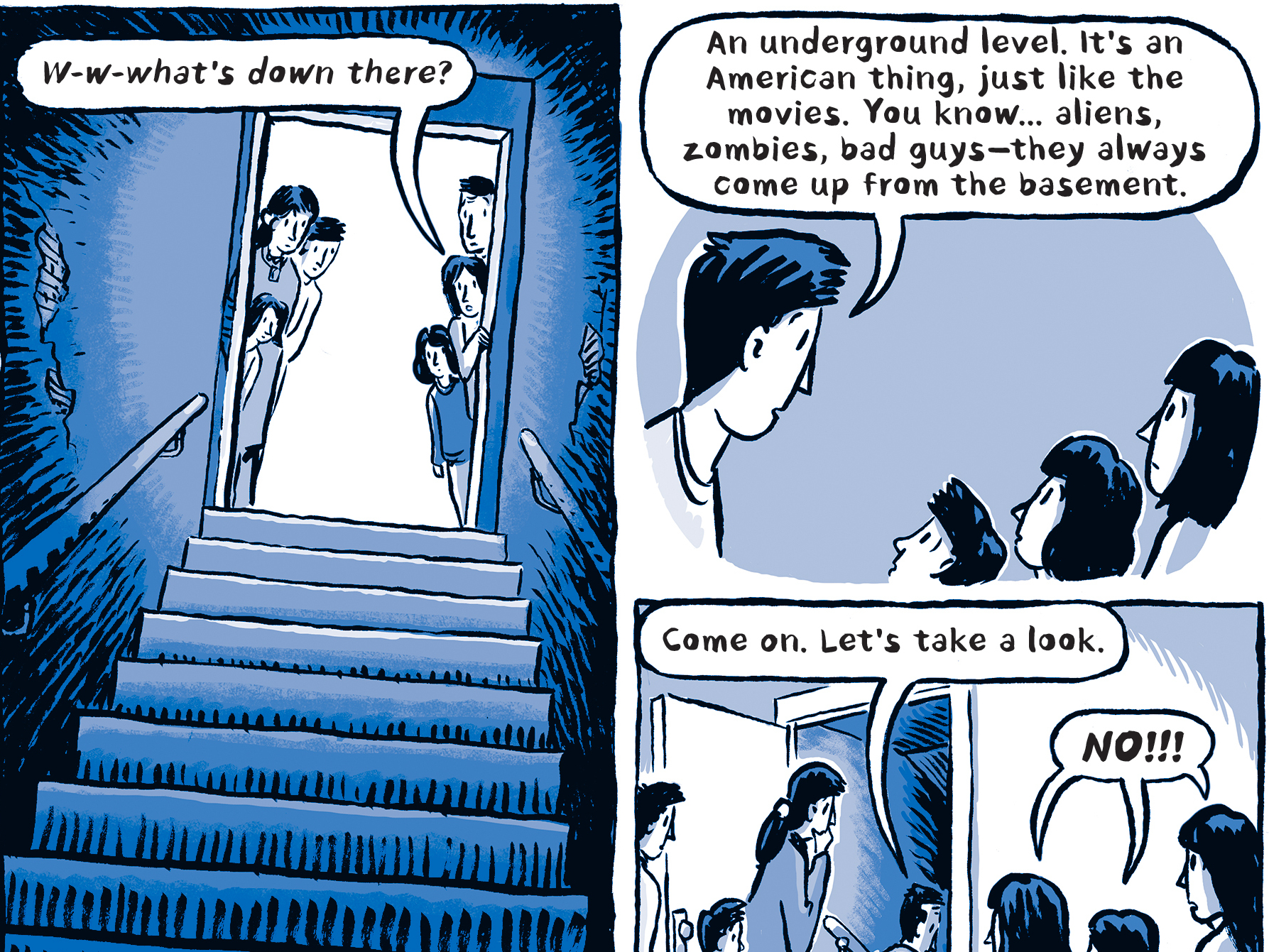 A page from Welcome to the New World.