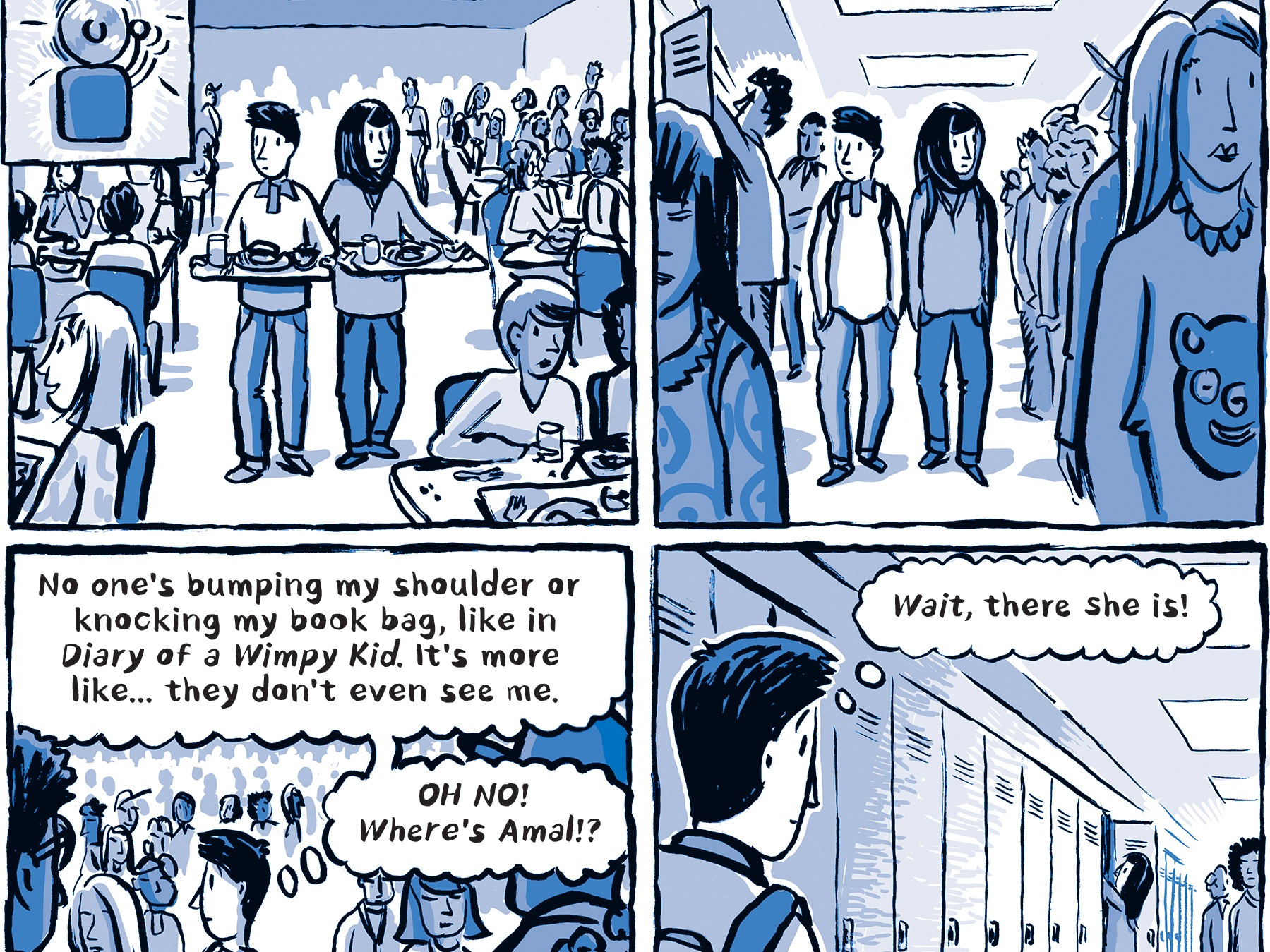 A page from Welcome to the New World.