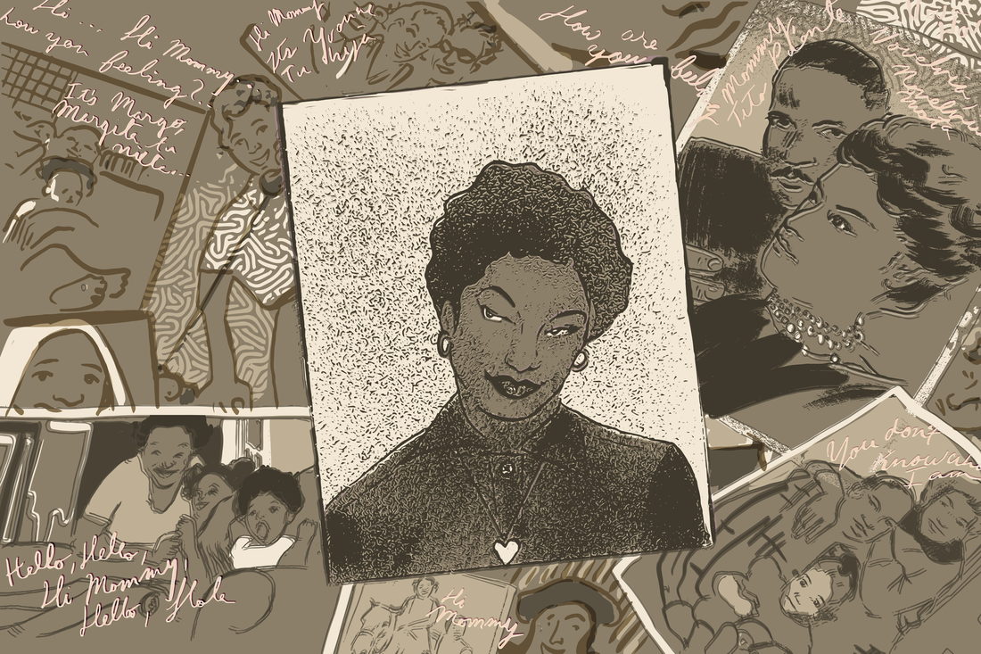 an illustration of photos of Ramona Latty