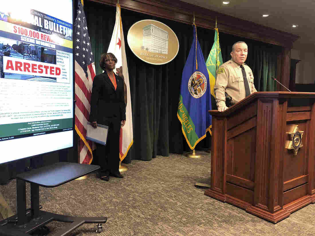 Man arrested in ambush of 2 Los Angeles County deputies