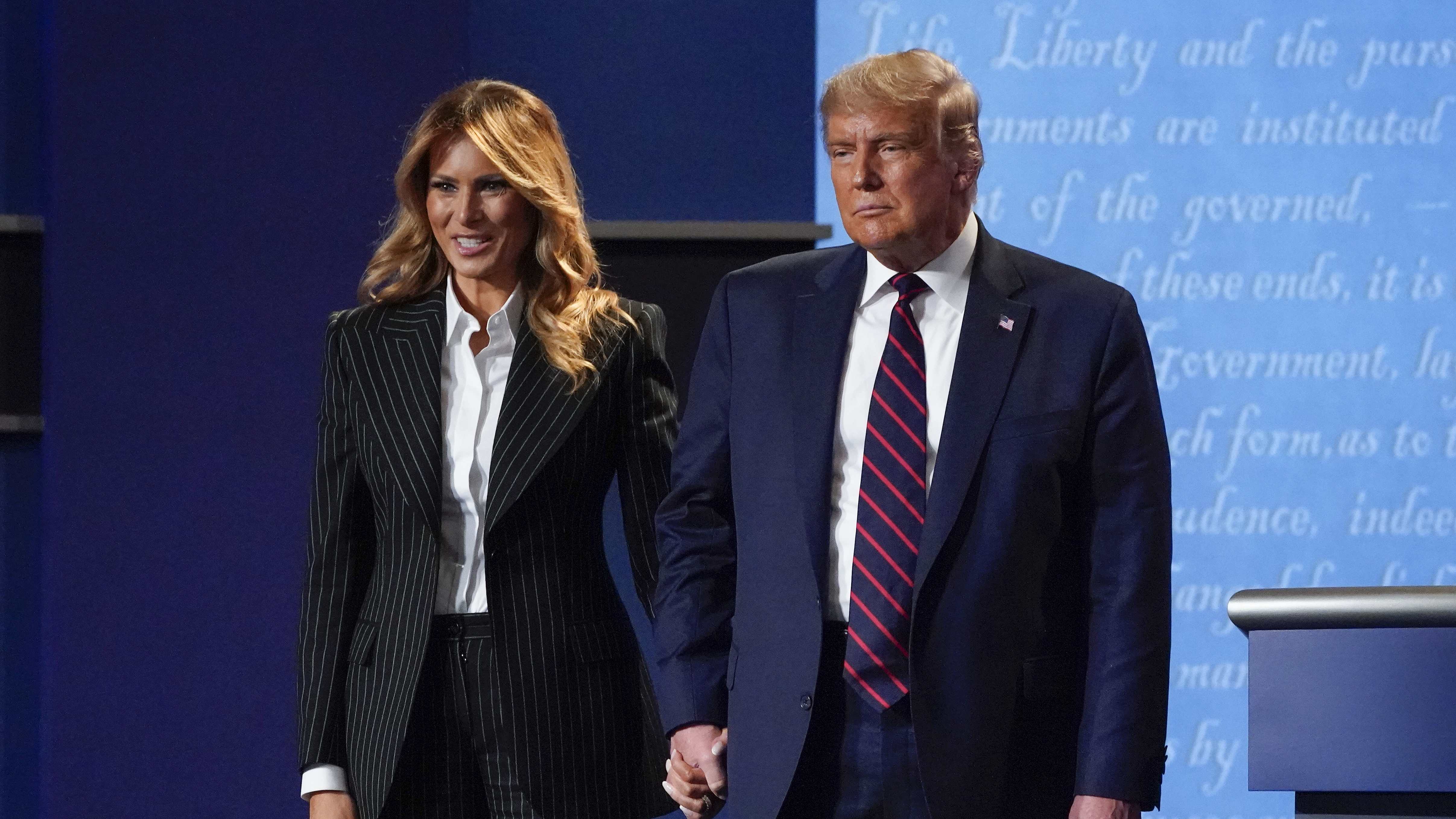 President Trump and first lady Melania Trump, pictured here after Tuesday