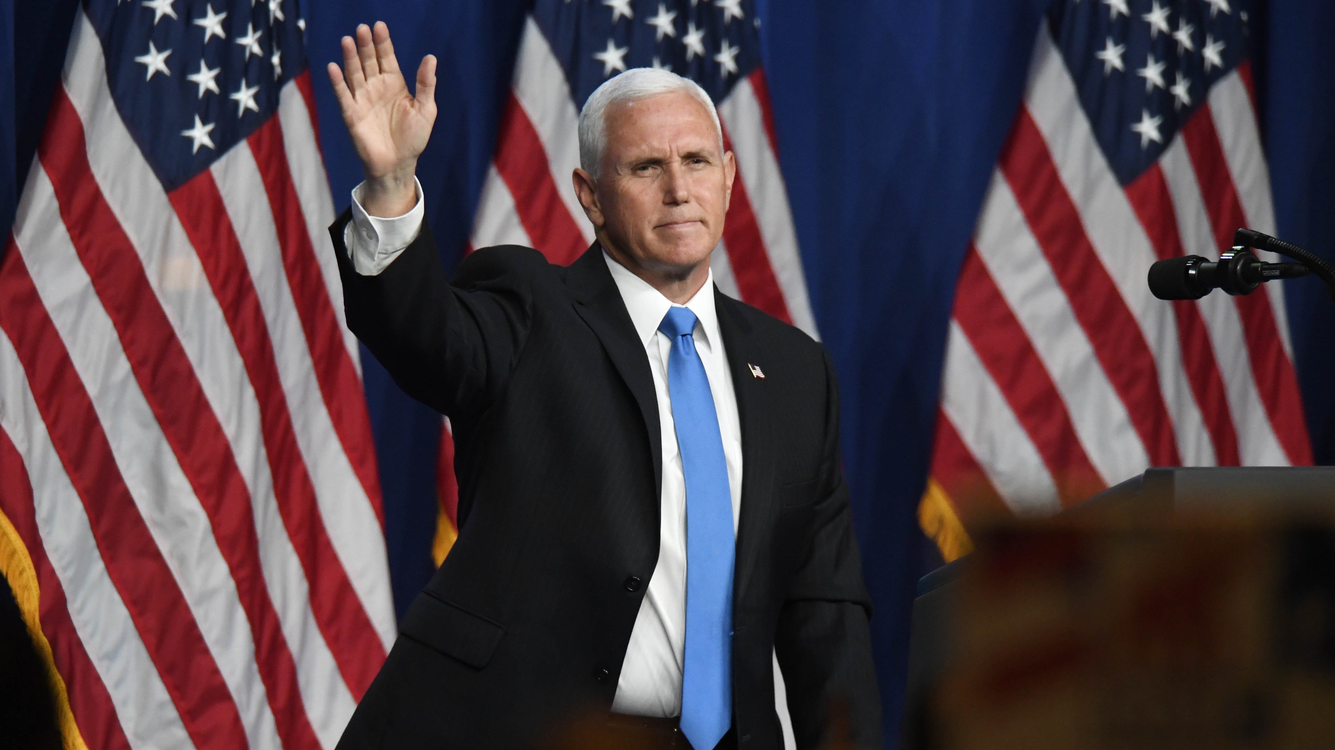 Pence is next in line to succeed to the presidency should President Trump