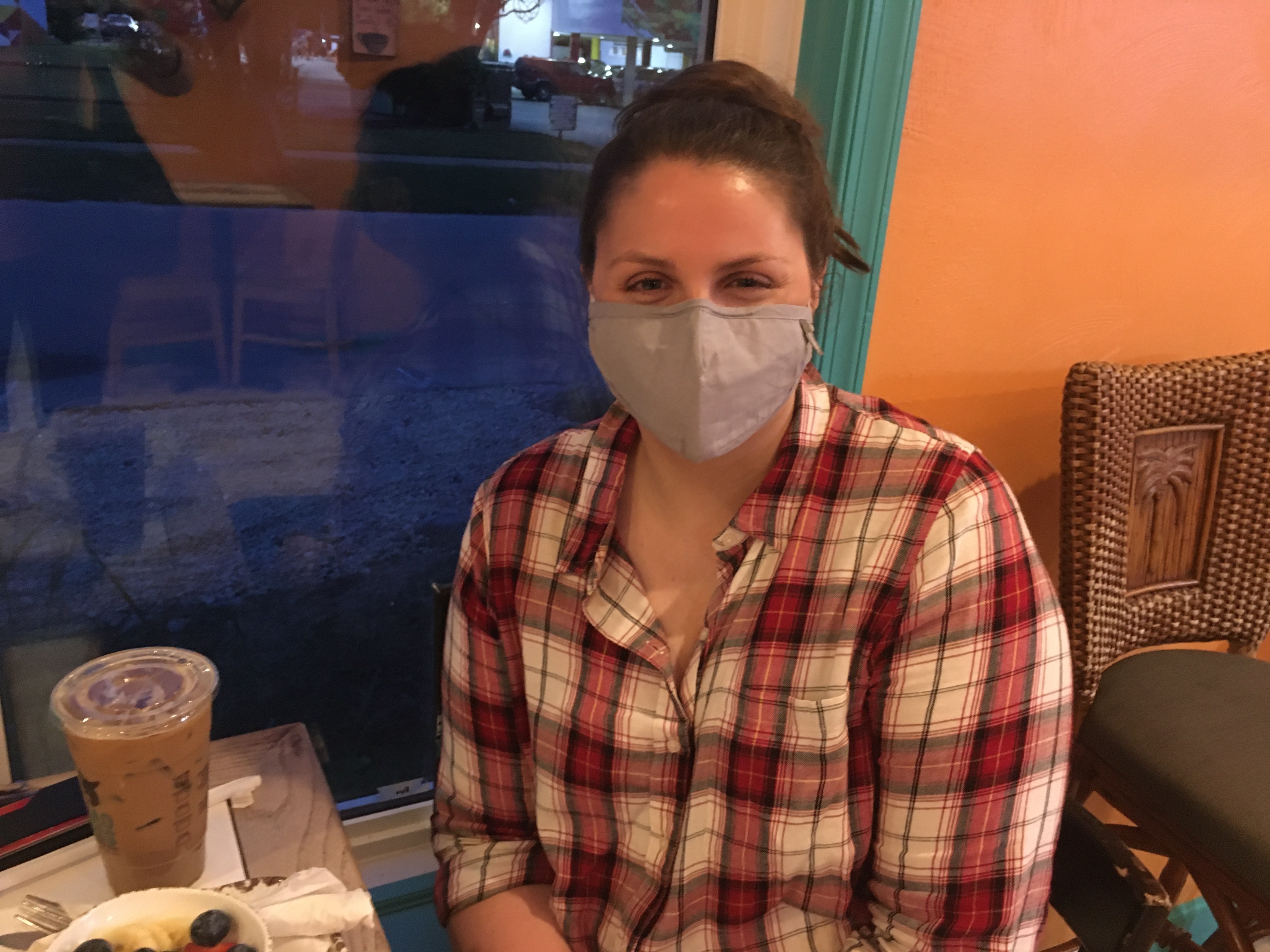 Monica Scott, a Biden supporter, said she hopes President Trump's positive coronavirus test will cause more Americans to take the virus seriously. (NPR)