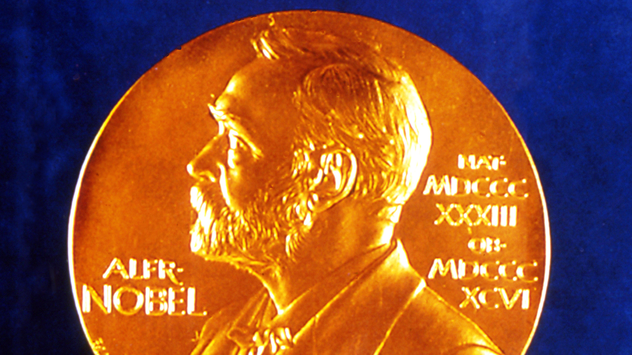 The Nobel Prize gold medal, awarded to each laureate.