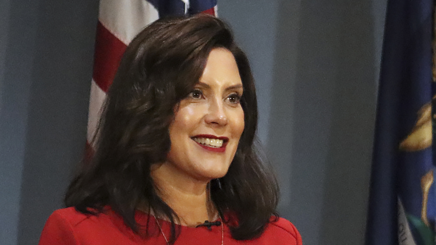 Michigan Gov. Gretchen Whitmer, shown here last month, was allegedly a target of a militia