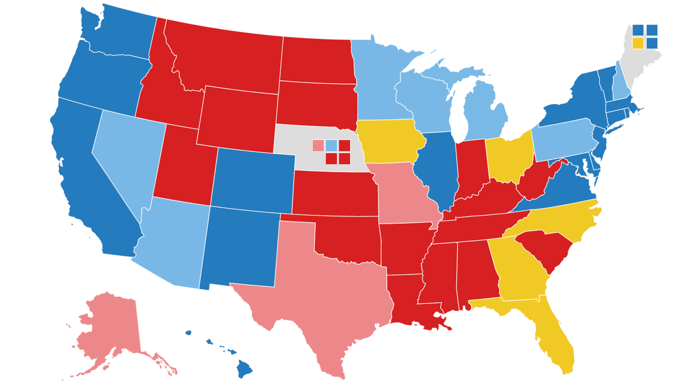 Presidential Map Of 2016 Npr Electoral Map: Biden Expands Lead Over Trump In Swing States : Npr