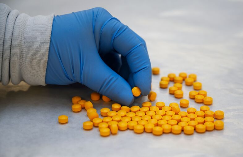 The Centers for Disease Control and Prevention say drug overdose deaths rose in the first three months of this year. Data showing a roughly 10% increase in fatalities offer a first official snapshot of the pandemic's impact on Americans suffering addiction. (DON EMMERT/AFP via Getty Images)