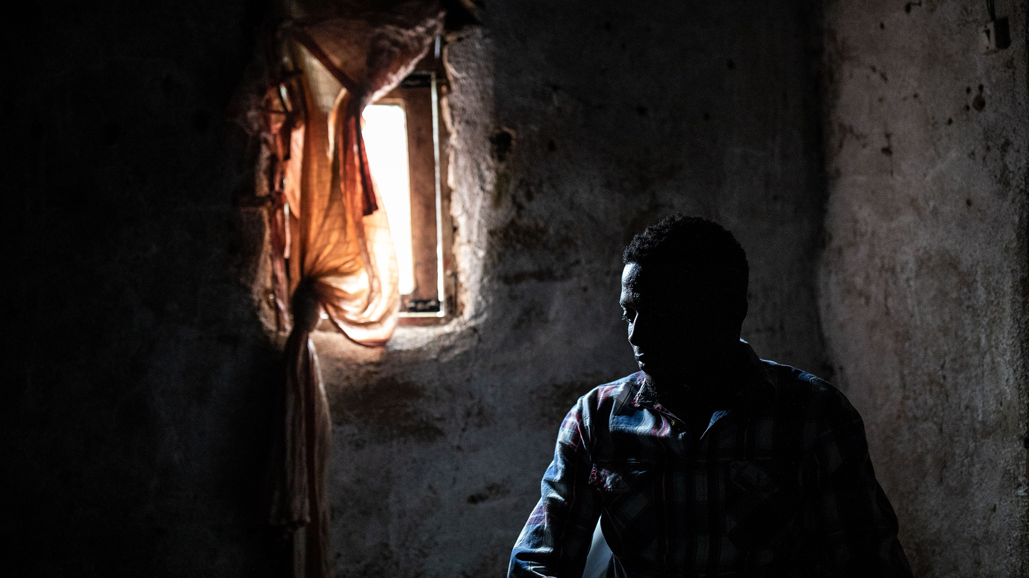 Claude Mabowa, 21, of the Democratic Republic of Congo, is an Ebola survivor who lost four family members to the virus. He