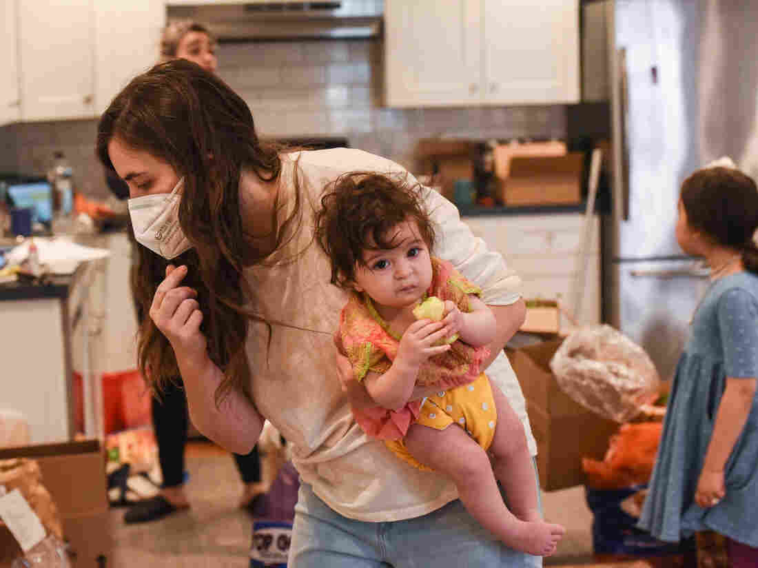 NEW YORK, NY - MAY 5 : Two women, who did not wish to be identified, run an indoor farmers market from their apartment.