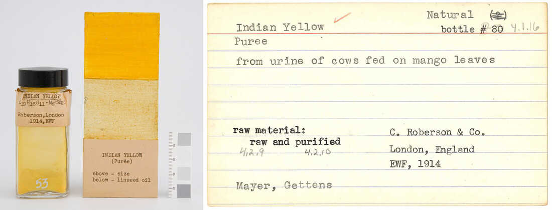 Indian Yellow in the Forbes Pigment Collection