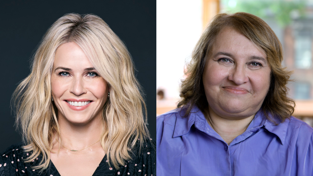 Comedian Chelsea Handler and meditation author Sharon Salzberg.