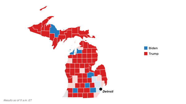 Michigan election county results