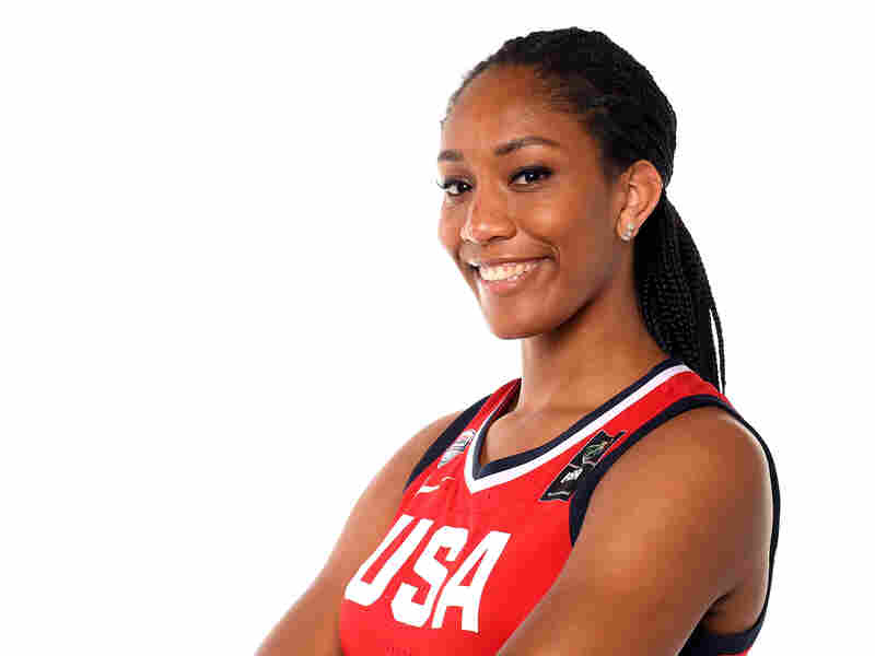 A'ja Wilson poses for a portrait during the Team USA Tokyo 2020 Olympics photo shoot on Nov. 20, 2019 in West Hollywood, Calif.