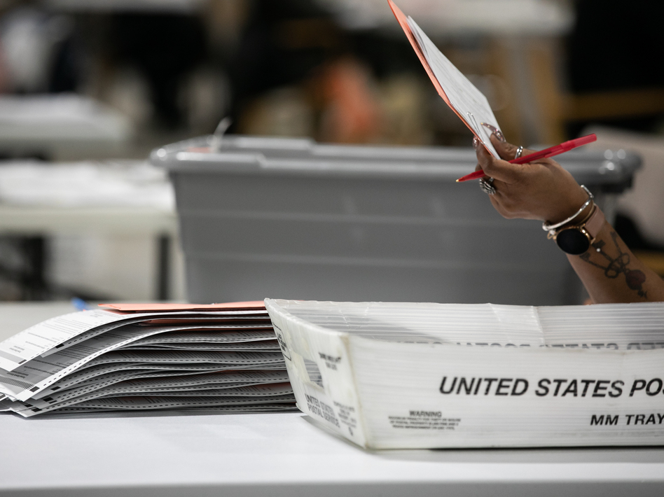 Biden on Friday overtook President Trump in Georgia and Pennsylvania — states the president had banked on winning to secure reelection. (Jessica McGowan/Getty Images)