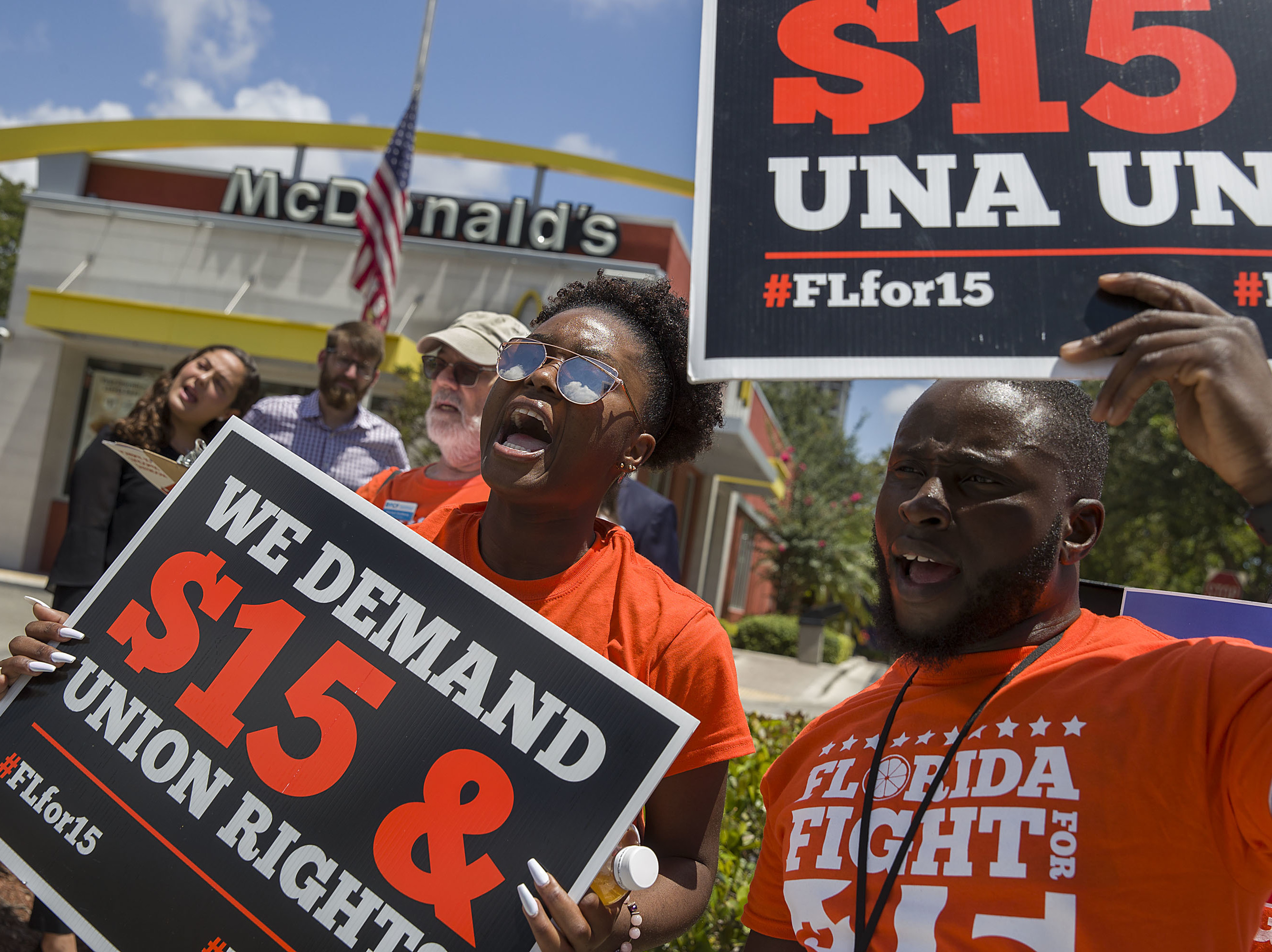 Florida has become the eighth state and the first one in the South to adopt a $15 minimum wage. The increase will be gradual, reaching $15 an hour in 2026. (Getty Images)