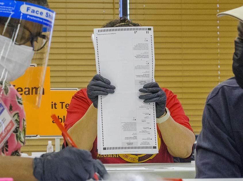 Fourteen auditors began the manual recount of around 71,000 presidential ballots in Macon, Ga., on Friday, part of a statewide recount of about 5 million votes cast across Georgia. (GPB)