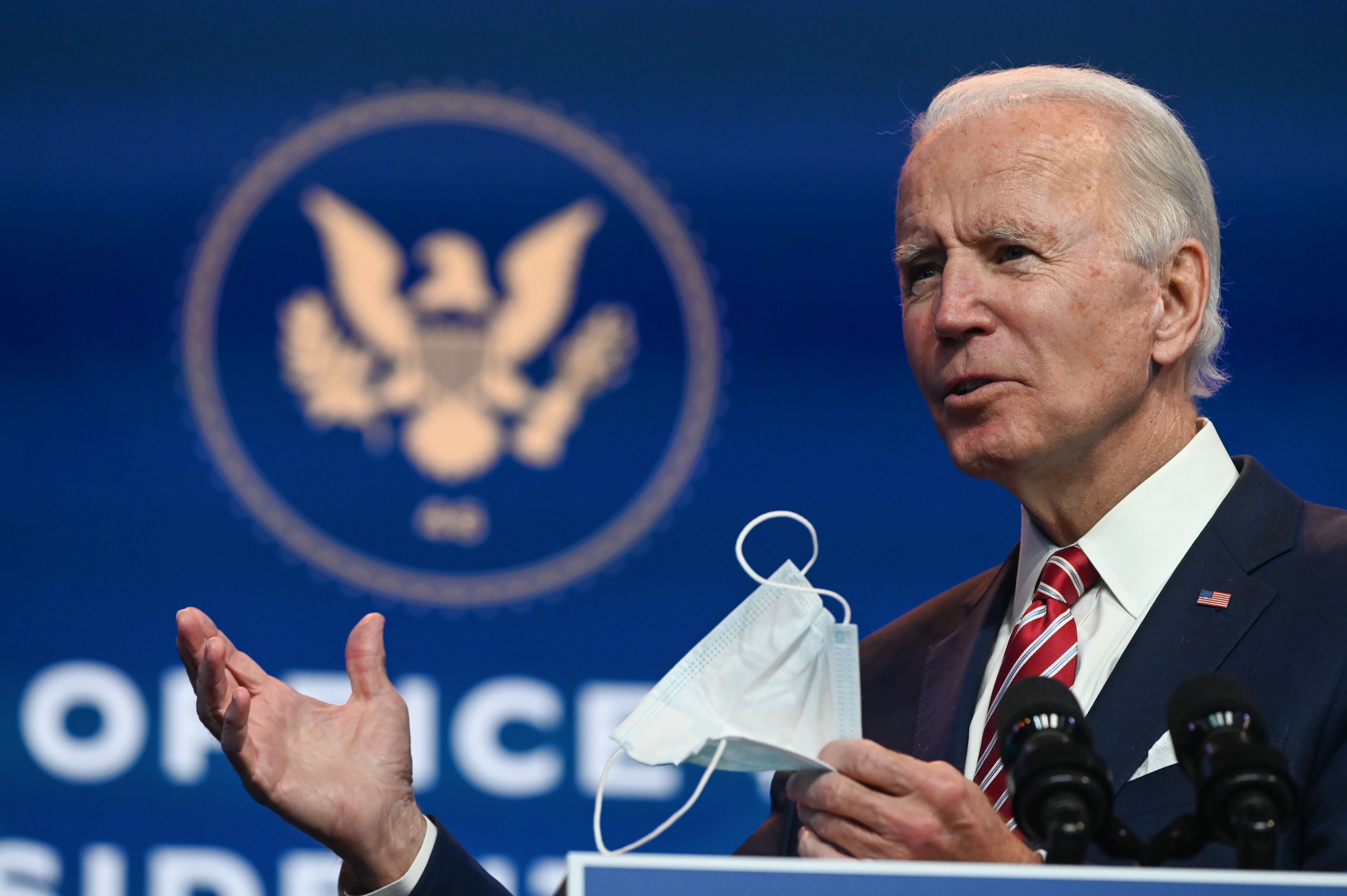 President-elect Joe Biden's 2020 vote total shatters the 2008 record of 69.5 million votes cast for Barack Obama. (AFP via Getty Images)