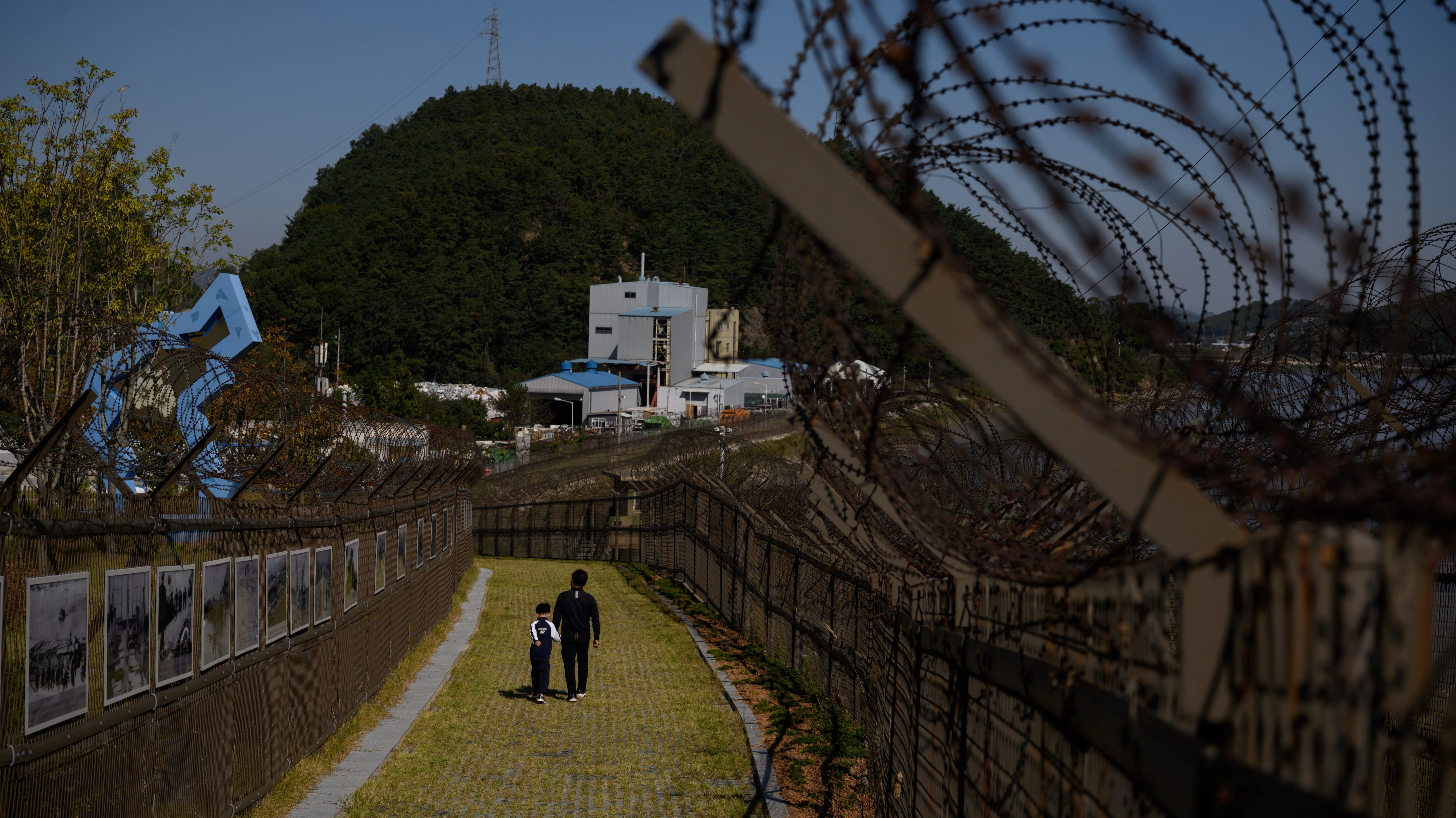 A North Korean man defected to South Korea by hopping a fence along the Demilitarized Zone separating the two countries.