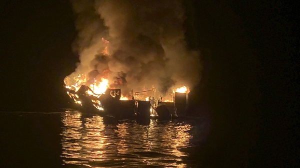 The captain of the dive boat that caught fire last September was charged with 34 counts of seaman