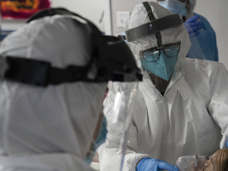 U.S. Hits 100,000 COVID-19 Hospitalizations; More Than 3,100 Daily Deaths