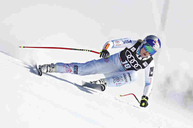 Lindsey Vonn of USA competes during the Audi FIS Alpine Ski World Cup Finals Men's and Women's Super G on March 15, 2018 in Are, Sweden.
