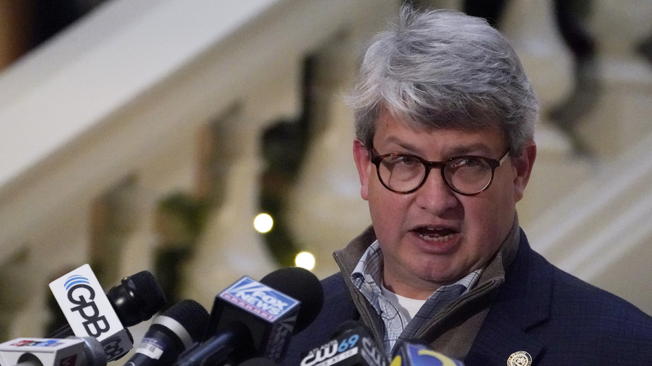 Gabriel Sterling with the Georgia Secretary of State's office pleaded Tuesday for a stop to conspiracy theories surrounding the election. (John Bazemore/AP)