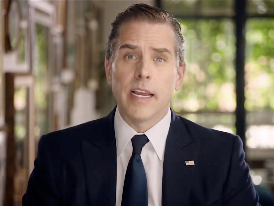 Hunter Biden makes an address virtually to the Democratic National Convention in August. (Democratic National Convention Committee via Getty Images)