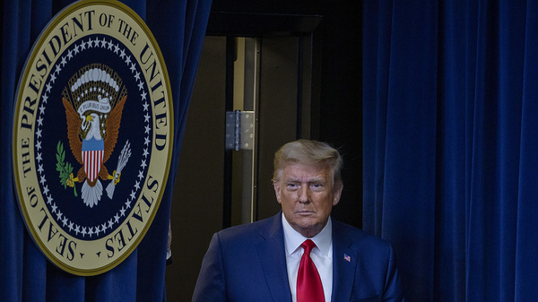 President Trump, seen here Tuesday in Washington, D.C., saw his effort to overturn last month