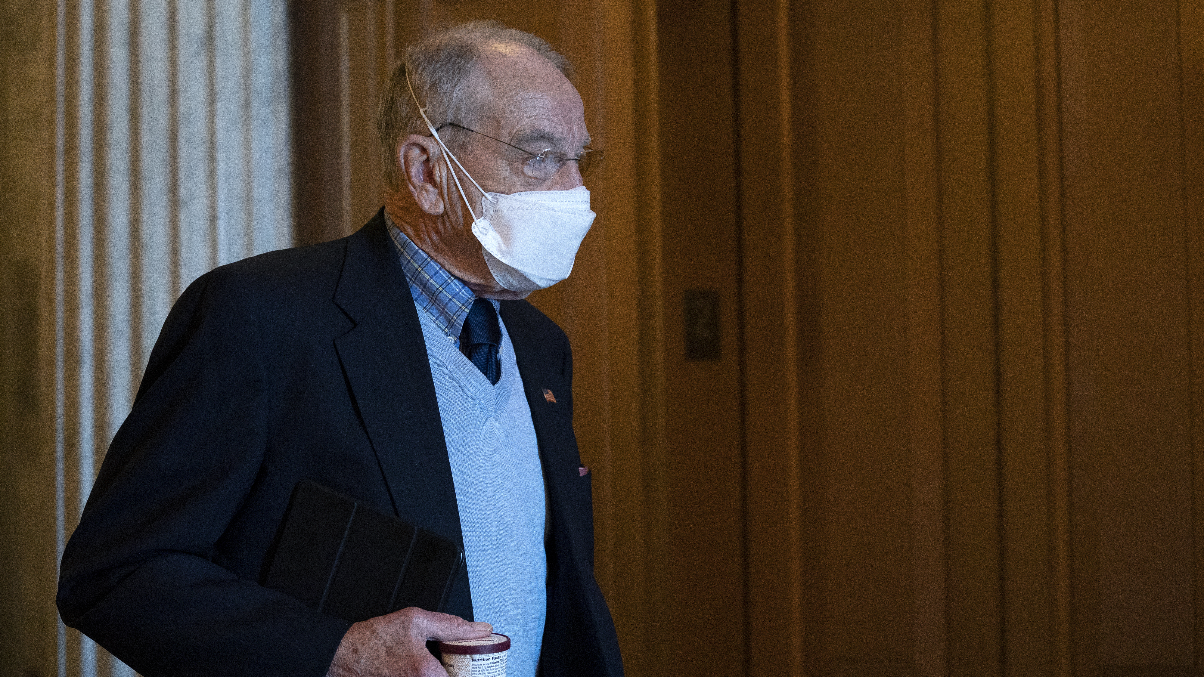 Republican Sen. Chuck Grassley of Iowa, pictured at the Capitol on Friday, acknowledged Monday that the Electoral College confirms Joe Biden as president-elect. Several Republicans had held out on doing so until now.