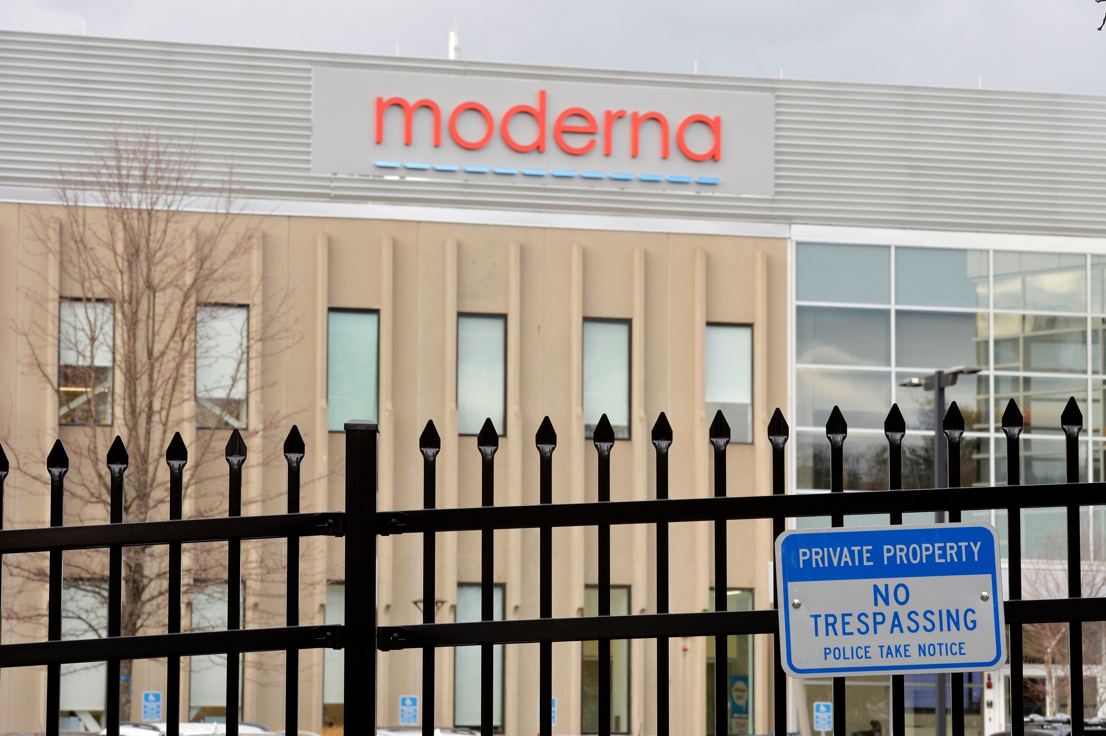 Moderna is making its COVID-19 vaccine at a company factory in Norwood, Mass. (AFP via Getty Images)