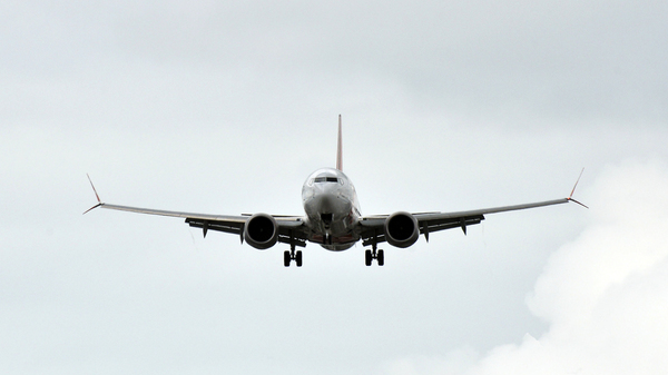 A Boeing 737 Max lands earlier this month at an airport in Porto Alegre, Brazil. On Friday, the Senate Committee on Commerce, Science and Transportation released its probe into what went wrong with the airliner after it was involved in multiple deadly crashes.