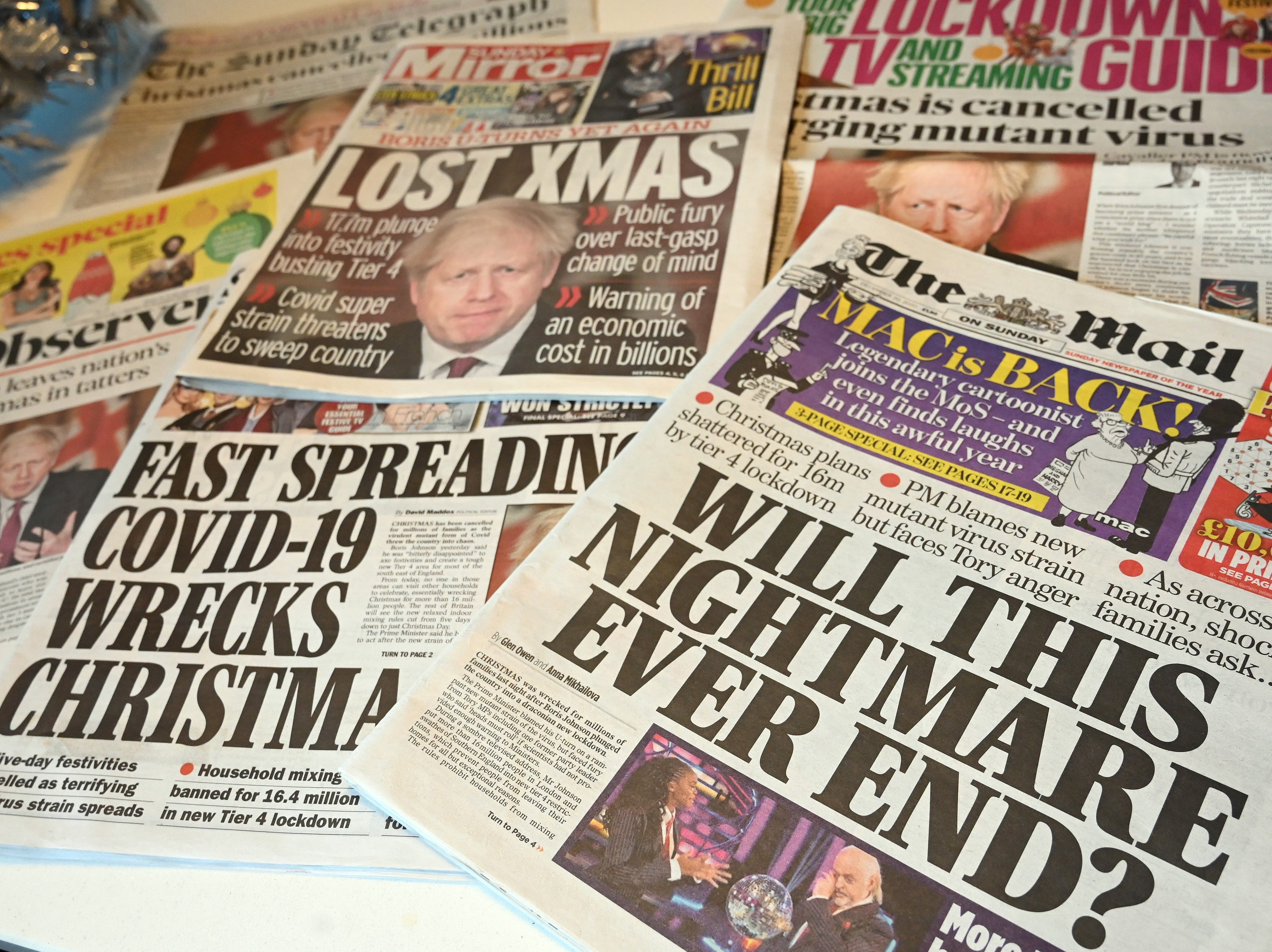 Britain Says New Virus Strain 'Out of Control'