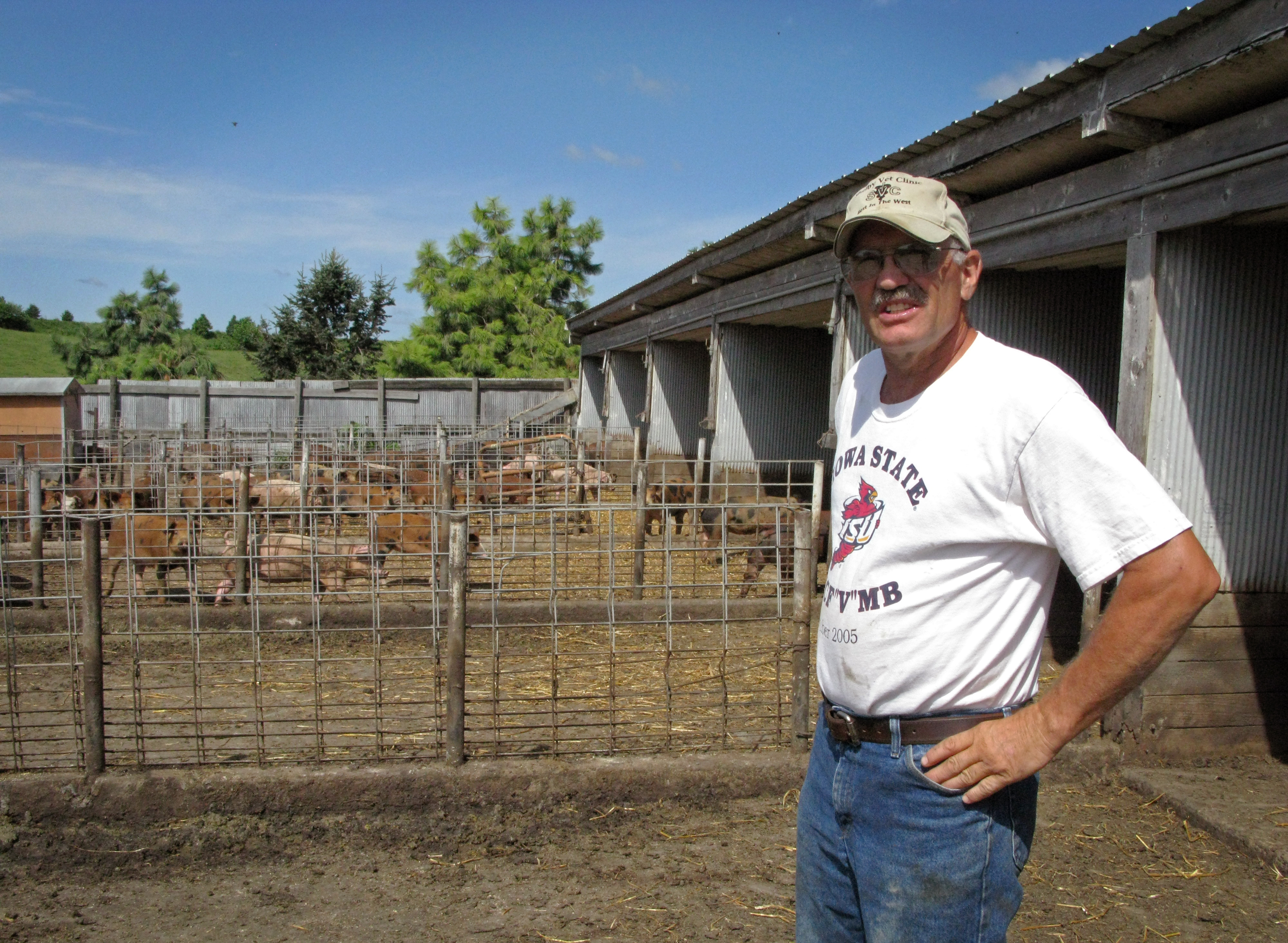 Ron Rosmann, seen in 2011, received some of the subsidies but says he's not in favor of the program. &quot;It has disproportionately gone to the largest producers,&quot; he says. (Dan Charles/NPR)
