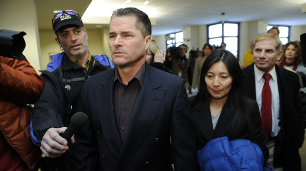 Richard and Mayumi Heene leave a Larimer County, Colo., courtroom after their sentencing hearing in 2009. Richard Heene was sentenced to 90 days in jail, 100 hours of community service and four years