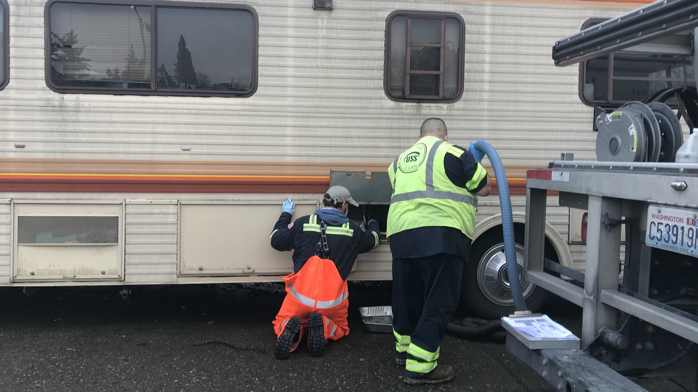 Poop Pumper In Seattle Helps People Living In RVs Get Rid Of Waste NPR