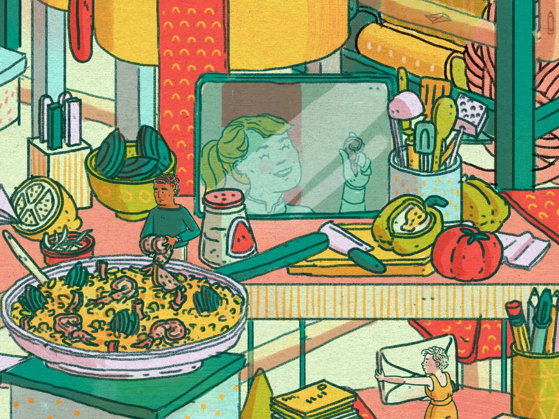 Make video calls less about conversation and more about activities, says psychologist Vaile Wright. Whether it's cooking together or simultaneously watching a movie with an out-of-town friend, these kinds of interactions build memories.