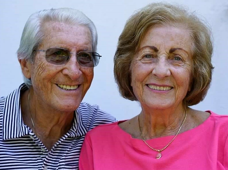 Rose Frusciante and her husband Mario, who died in 2017.