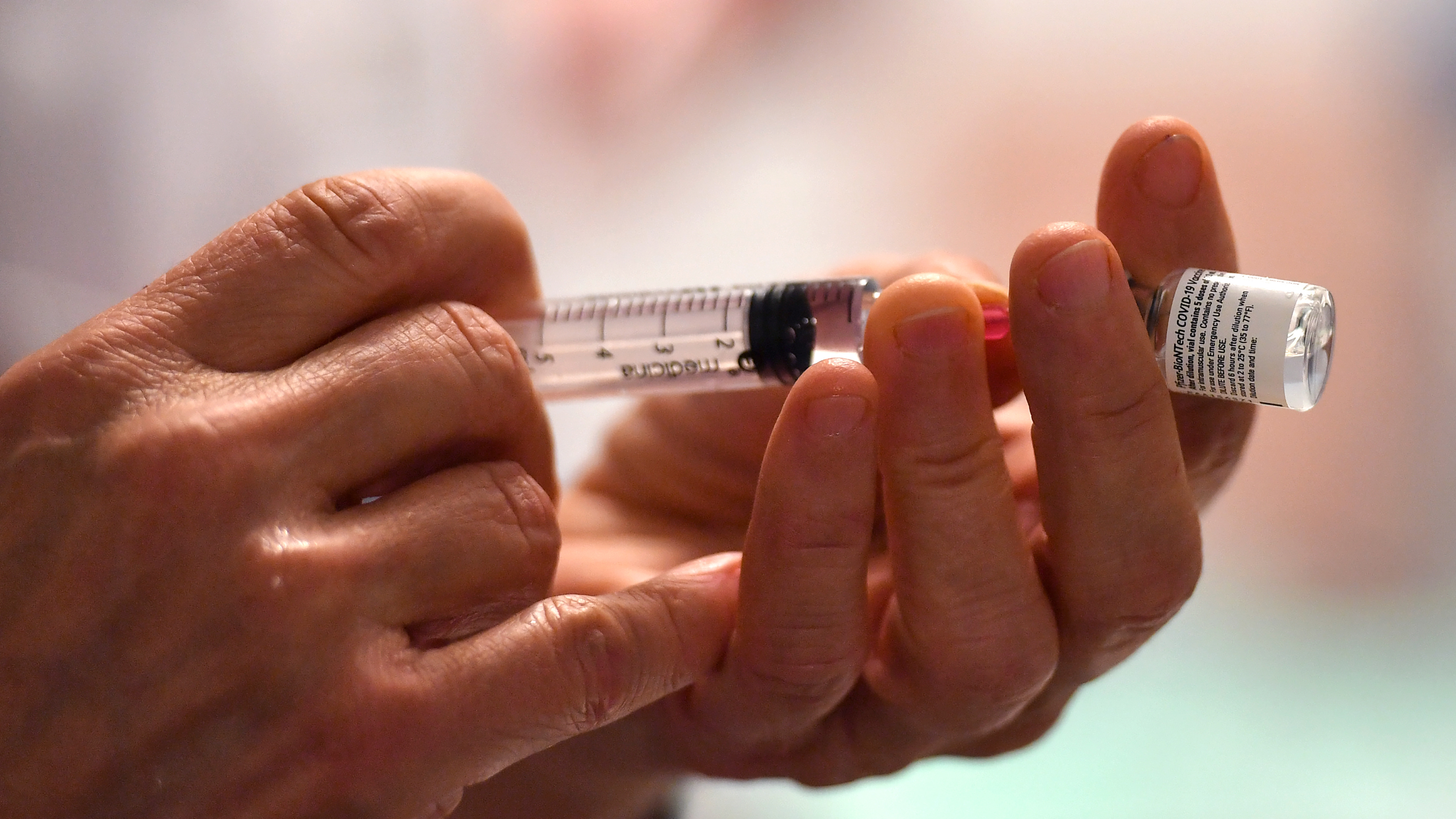 Minnesota has administered about 39% of the vaccine doses it has received. About 1.5% of the state's population has been vaccinated. (AFP via Getty Images)