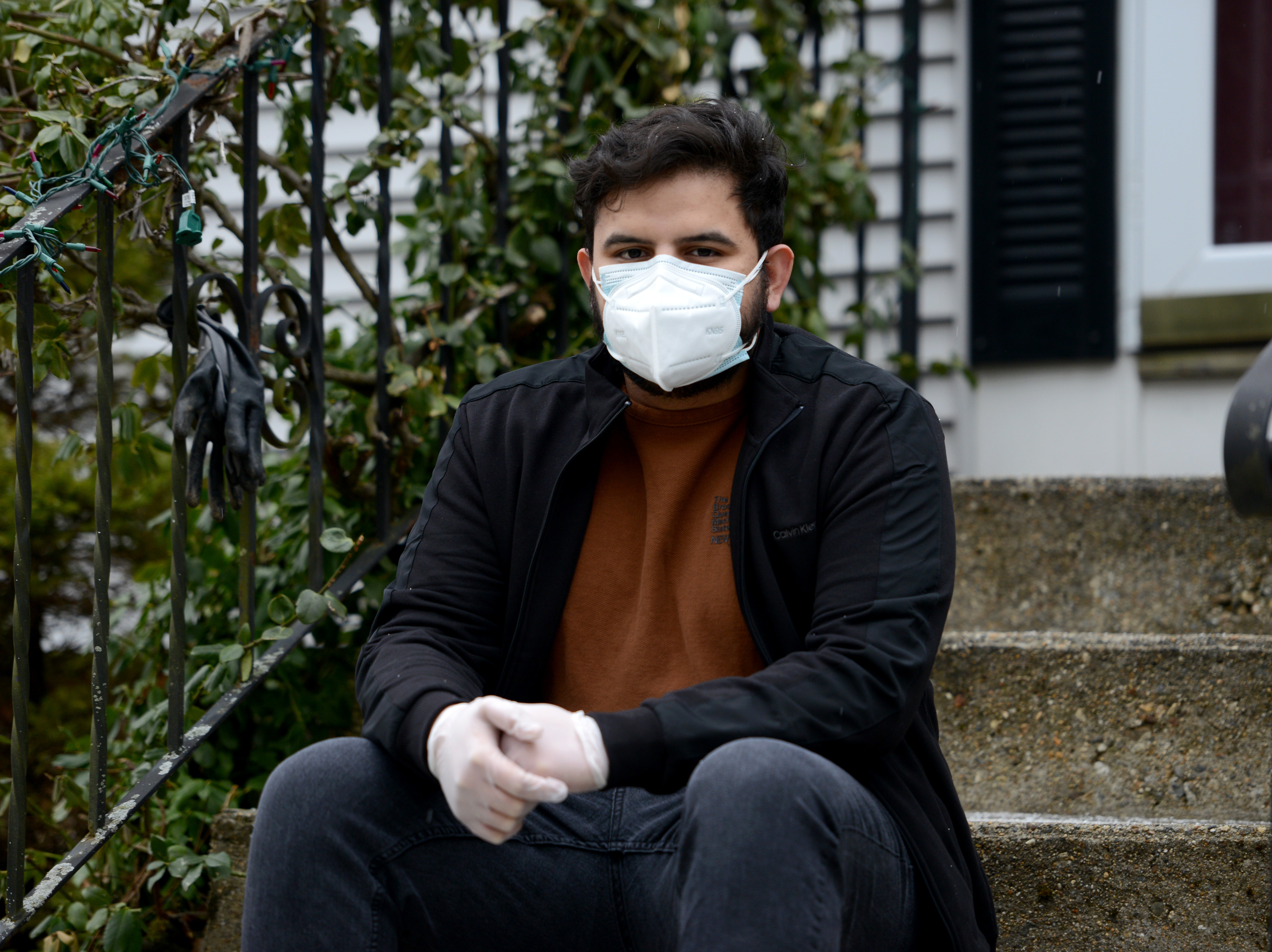 Carlos Reyes, a certified nursing assistant in Massachusetts, says the nursing homes where he works told him he could not get vaccinated because he is a contract worker. He has since tested positive for the coronavirus. (GBH)