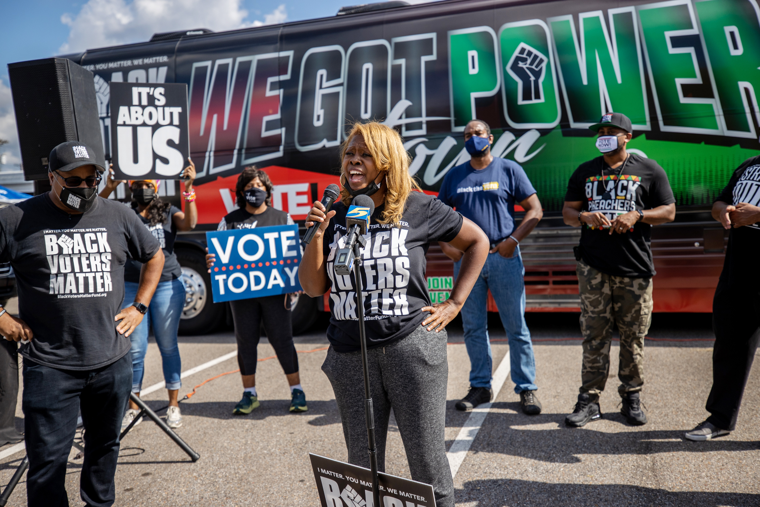 LaTosha Brown, shown here in Memphis, Tenn., co-founded the Black Voters Matter organization in 2016. (Black Voters Matter)