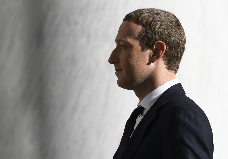 Facebook Chief Executive Officer Mark Zuckerberg arrives for a hearing before the House Financial Services Committee on Capitol Hill in October 2019. (Susan Walsh/AP)