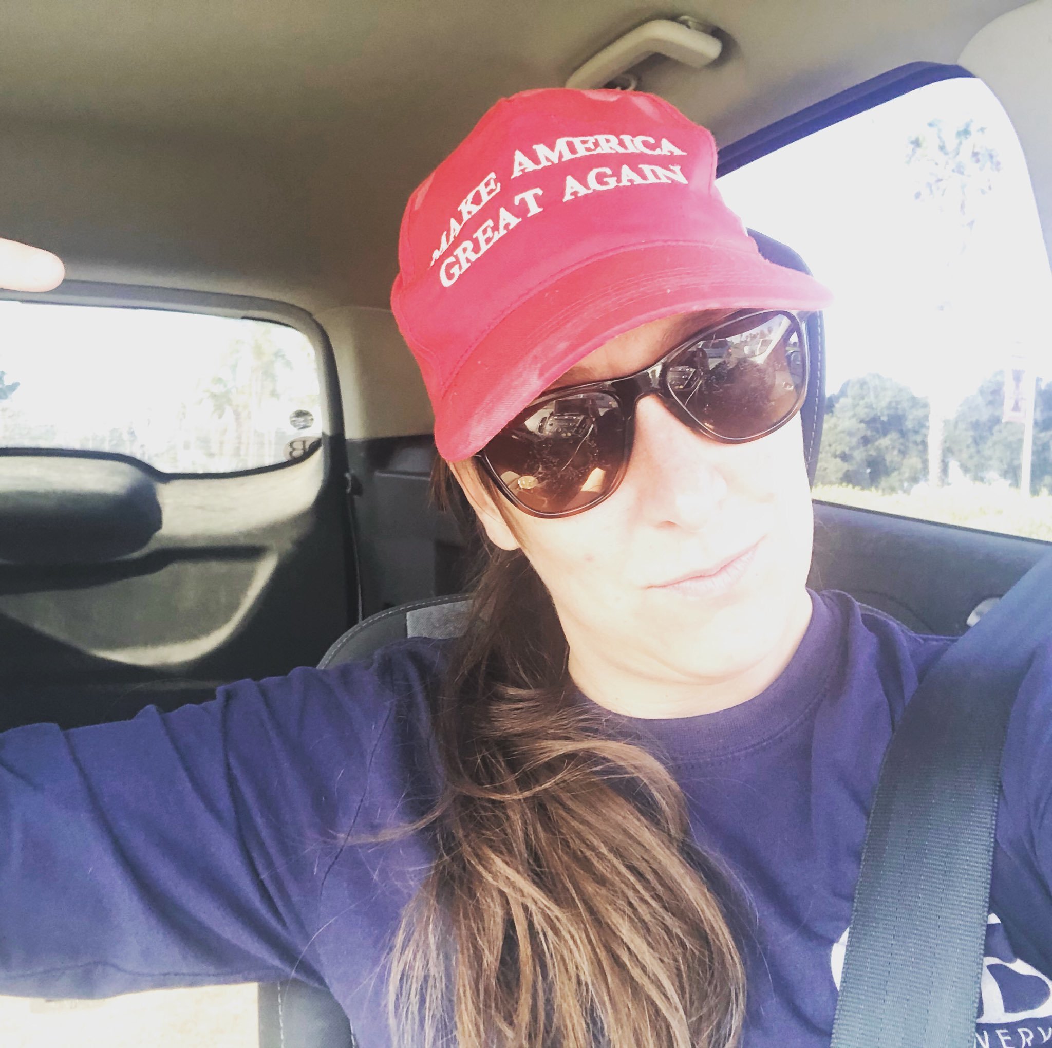 Ashli Babbitt of San Diego, seen here in a photo posted on Twitter in 2020, was shot and killed by U.S. Capitol Police during the insurrection at the Capitol on Wednesday. (Screenshot by NPR)