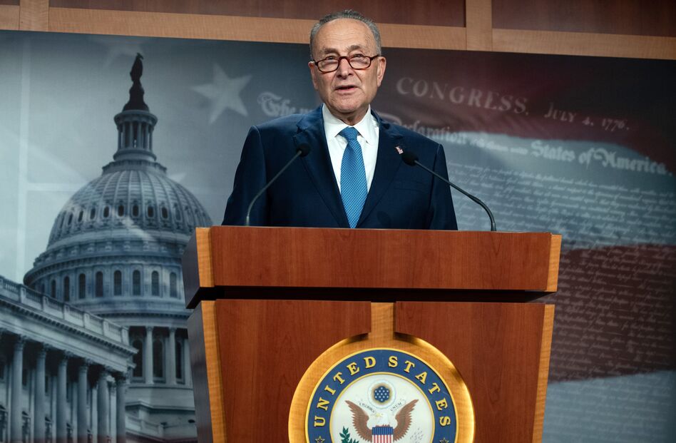 Senate Democratic leader Chuck Schumer suggested in a statement Thursday that Vice President Pence "immediately invoke the 25th amendment." (Saul Loeb/AFP via Getty Images)