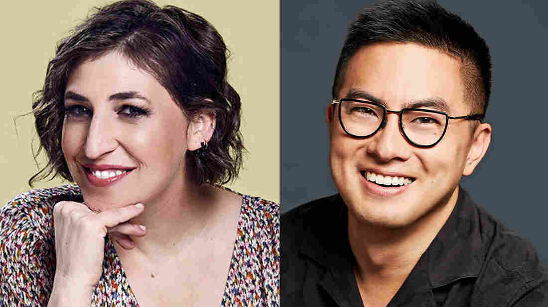 Mayim Bialik and Bowen Yang.